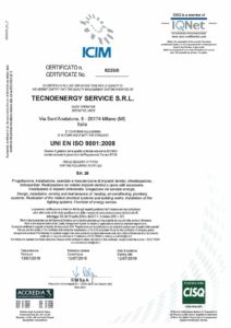 ISO 9001:2008 Tecnoenergy