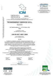 ISO 14001:2004 Tecnoenergy